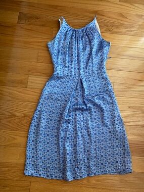 Paul & Shark Blue Printed Midi Sundress